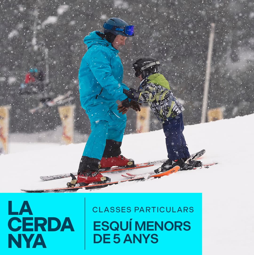 COURS PARTICULIERS DE SKI POUR LES ENFANTS DE MOINS DE 5 ANS